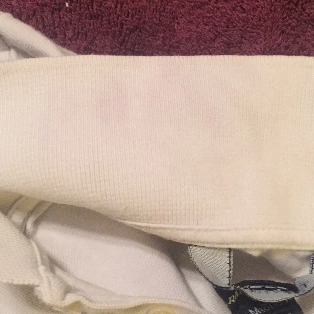 Ralph Lauren White Polo Shirt Sz Medium (8-10)